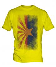 Arizona State Faded Flag Mens T-Shirt