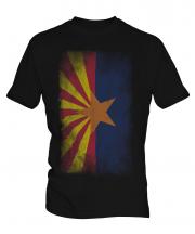 Arizona State Faded Flag Mens T-Shirt