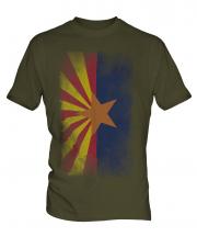 Arizona State Faded Flag Mens T-Shirt