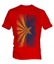 Arizona State Faded Flag Mens T-Shirt