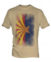 Arizona State Faded Flag Mens T-Shirt