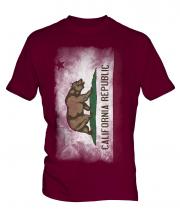 California State Faded Flag Mens T-Shirt