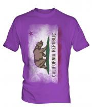 California State Faded Flag Mens T-Shirt