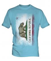 California State Faded Flag Mens T-Shirt
