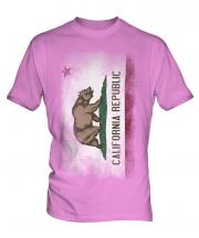 California State Faded Flag Mens T-Shirt