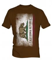 California State Faded Flag Mens T-Shirt