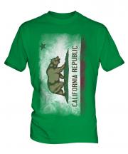 California State Faded Flag Mens T-Shirt