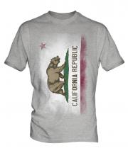 California State Faded Flag Mens T-Shirt