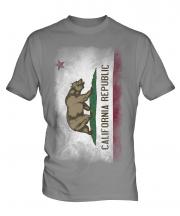California State Faded Flag Mens T-Shirt
