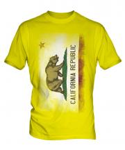 California State Faded Flag Mens T-Shirt