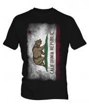 California State Faded Flag Mens T-Shirt
