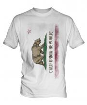 California State Faded Flag Mens T-Shirt