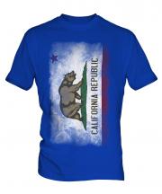 California State Faded Flag Mens T-Shirt