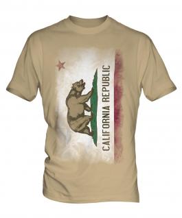 California State Faded Flag Mens T-Shirt