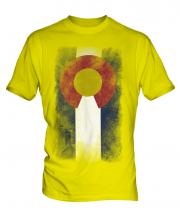 Colorado State Faded Flag Mens T-Shirt