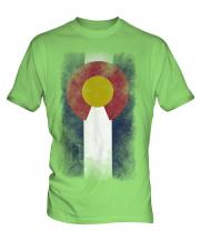 Colorado State Faded Flag Mens T-Shirt