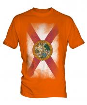 Florida State Faded Flag Mens T-Shirt