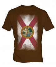 Florida State Faded Flag Mens T-Shirt