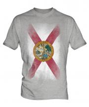 Florida State Faded Flag Mens T-Shirt