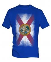 Florida State Faded Flag Mens T-Shirt