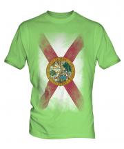 Florida State Faded Flag Mens T-Shirt