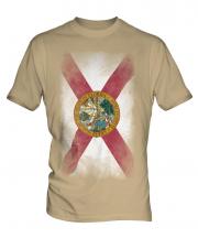 Florida State Faded Flag Mens T-Shirt