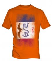 Iowa State Faded Flag Mens T-Shirt