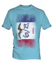 Iowa State Faded Flag Mens T-Shirt
