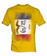 Iowa State Faded Flag Mens T-Shirt