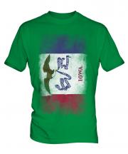 Iowa State Faded Flag Mens T-Shirt