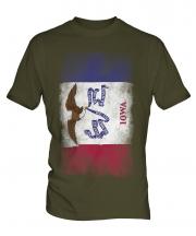 Iowa State Faded Flag Mens T-Shirt