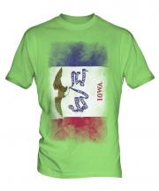 Iowa State Faded Flag Mens T-Shirt