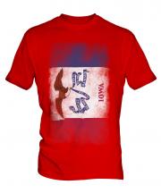Iowa State Faded Flag Mens T-Shirt