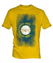 Kentucky State Faded Flag Mens T-Shirt