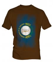 Kentucky State Faded Flag Mens T-Shirt