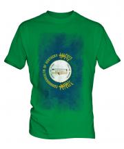 Kentucky State Faded Flag Mens T-Shirt