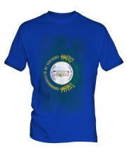 Kentucky State Faded Flag Mens T-Shirt