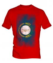 Kentucky State Faded Flag Mens T-Shirt