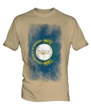 Kentucky State Faded Flag Mens T-Shirt