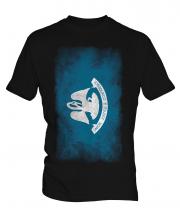 Louisiana State Faded Flag Mens T-Shirt