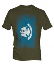 Louisiana State Faded Flag Mens T-Shirt