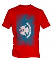 Louisiana State Faded Flag Mens T-Shirt