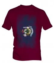 Maine State Faded Flag Mens T-Shirt
