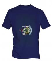 Maine State Faded Flag Mens T-Shirt