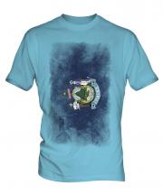 Maine State Faded Flag Mens T-Shirt
