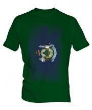 Maine State Faded Flag Mens T-Shirt