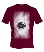 Massachusetts State Faded Flag Mens T-Shirt