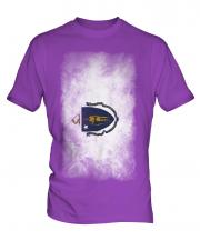 Massachusetts State Faded Flag Mens T-Shirt