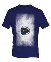 Massachusetts State Faded Flag Mens T-Shirt
