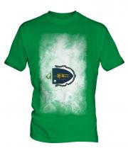 Massachusetts State Faded Flag Mens T-Shirt